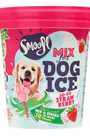 Dagaanbieding Smoofl honden ijsmix aardbei